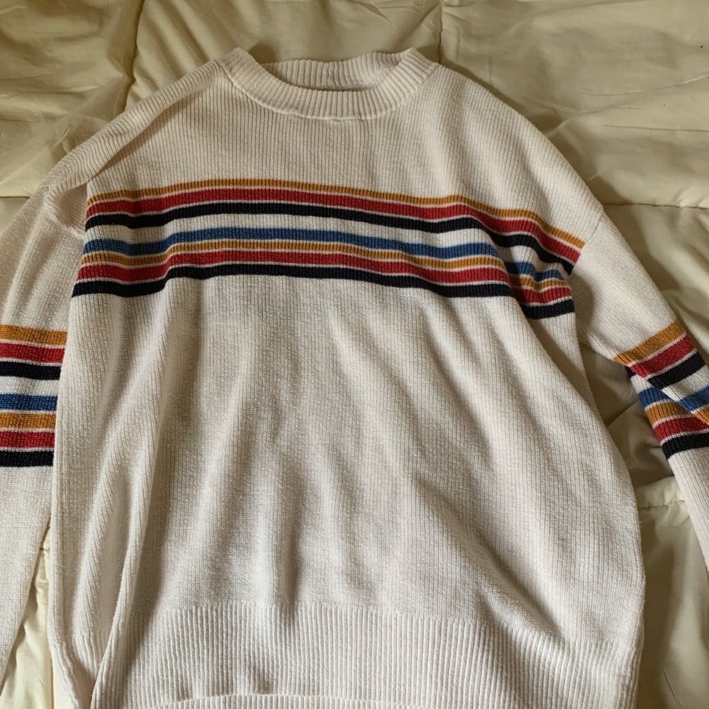 comfy striped american eagle sweater